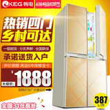 KEG/韩电 BCD-387DCV4J四门电冰箱节能家用 多门对开门冰箱 节能