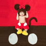 米奇主题衣服 影楼最新款儿童摄影服装宝宝百天拍照童装造型服饰