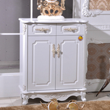 特价欧式鞋柜简约现代门厅柜4门经济型实木烤漆白色超薄玄关组装