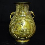 【梨香苑】老的 铜器 花瓶 一个 编号5173