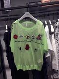 歌莉娅2016年女装夏季新款代购圆领蝙蝠袖针织衫164C5G050原价469