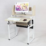 一体机电脑桌 儿童学习桌 实木钢质升降桌 多用写字桌 台式电脑桌