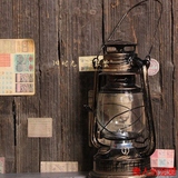 两个包邮复古装饰摆件店面酒吧咖啡馆软装老式煤油灯怀旧马灯桅灯