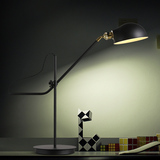 邦镇美式复古创意铁艺长臂台灯可折叠调节书桌办公室自然光台灯