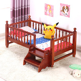 实木欧式儿童床带护栏环保松木男孩女孩王子公主宝宝婴儿高端小床
