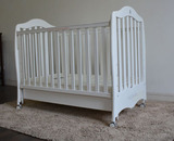 【英氏】正品新款婴儿床 白色大床 高度可调 ZE11317-1 促销