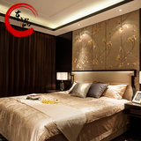 新中式床 现代简约床实木婚床双人床 中国风古典酒店样板房间家具