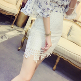 2016夏装新款韩版女装性感修身蕾丝包臀裙半身裙高腰A字裙短裙潮