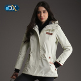 Discovery户外女式三合一冲锋衣时尚套绒风雨衣防风防水DAED92140