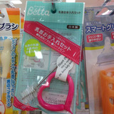 日本代购直邮正品betta贝塔奶瓶专用高级白马毛奶嘴刷+奶嘴疏通