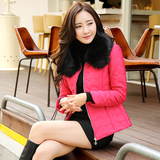 2016新款冬季韩版短款棉服外套大码女装长袖轻薄修身胖mm小棉衣潮