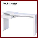 简约现代白色烤漆写字台特价创意办公桌艺术书桌电脑桌定做T690
