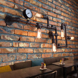 loft复古工业壁灯阳台创意灯饰美式餐厅酒吧铁艺水管壁灯