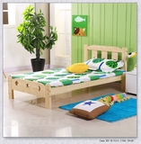 简约时尚儿童床实木松木床小床男孩女孩婴儿床单人床护拼床1.2米