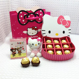 儿童节礼物 进口费列罗巧克力9粒礼盒 超可爱Hello kitty猫礼物