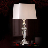 奢华水晶欧式台灯 美式简约创意时尚客厅卧室床头灯后现代 新古典