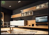 兰迪莎电视柜组合简约现代电视柜组合北欧风格电视柜组合定制家具