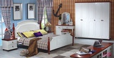 地中海乡村儿童床男孩实木双人床 儿童家具套房组合 美式卧室家具