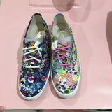 台湾代购 直邮Keds花布系列合作款 花卉印花系带帆布鞋时尚低帮鞋