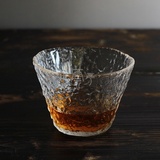 日本原装进口 透明纯手工茶杯初雪 耐热玻璃杯水杯 艺术功夫茶具