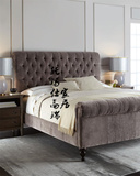新古典时尚别墅卧室双人床美式宜家1.8米大床田园高档实木婚床