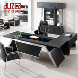 都之潮简约现代钢化玻璃大班台 老板桌 总裁桌 办公主管dz204