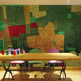 现代个性艺术抽象墙纸KTV酒吧餐厅咖啡厅时尚大型壁画 七彩梯田