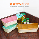 厨房用具调味盒 调料盒 塑料简约时尚调料罐翻盖式调味缸