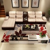 客厅成套家具沙发电视柜茶几组合现代简约布艺沙发组合套装