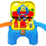 欧力音乐轨道车小火车电动玩具小汽车超级洗车王儿童男孩女孩玩具