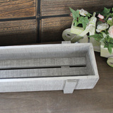 特价ZAKKA 杂货 桌面收纳盒 木质 植物多肉盆栽 白色长方形小木盒