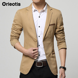 Orieotis男装春季新款韩版潮流小西装男士二扣休闲西服便西男外套