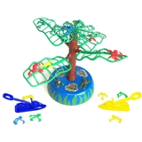 青蛙弹射上树桌面游戏亲子互动益智电动旋转音乐树感统训练玩具