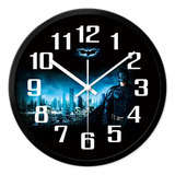 摩门漫威电影蝙蝠侠客厅挂钟创意超静音卧室挂表电子石英钟时钟表