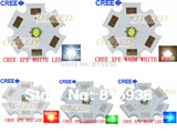CREE XPE Q5灯珠 白光/暖白/红光/绿光/蓝光/黄光3W LED灯芯 灯泡
