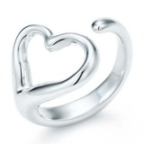 Tiffany蒂芙尼全球购正品代购ELSA Peretti心形925纯银开口女戒指