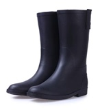 韩国黑色雨鞋防水厚底雨靴女短靴中筒水靴秋冬时尚防滑水鞋