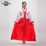 2016新款古装韩服表演服装 朝鲜族舞蹈表演服装女 舞台表演韩服