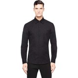 Versace范思哲男装法国正品代购16款黑色美杜莎按钮修身长袖衬衫