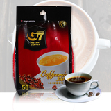 中原G7 越南进口休闲零食三合一速溶咖啡粉 50包800g袋装正品