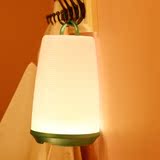 朗美科 电池LED小夜灯 USB卧室床头照明小台灯露营挂灯 绿色暖光