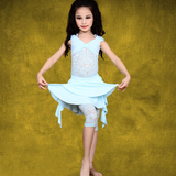 舞姿翼儿童肚皮舞套装新款女童蕾丝练习练功服表演演出服RT015