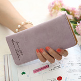 2016新款日韩长款女士手拿超薄卡包大容量个性复古多功能学生钱包