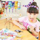 日本glico固力果迪士尼米奇卡通头水果味儿童棒棒糖送礼盒装