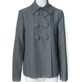 杰西卡jessica专柜正品1610优雅双排扣含羊毛长袖短外套女272803