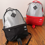 日本潮牌正品包邮 supreme tnf backpack 3M反光书包联名 双肩包