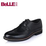 Belle/百丽男鞋2016春季新款牛皮商务时尚英伦男单鞋73283AM6