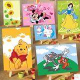 diy数字油画 手绘儿童卡通迷你装饰画 10*15 批发促销儿童绘画