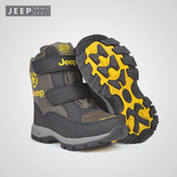 JEEP/吉普童鞋 儿童靴子男女童冬季保暖高帮户外运动防滑休闲棉靴