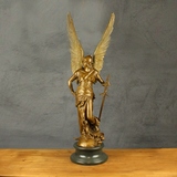 邸高 纯铜雕塑 欧式人物大雕像 别墅玄关饰品 全铜大天使摆件